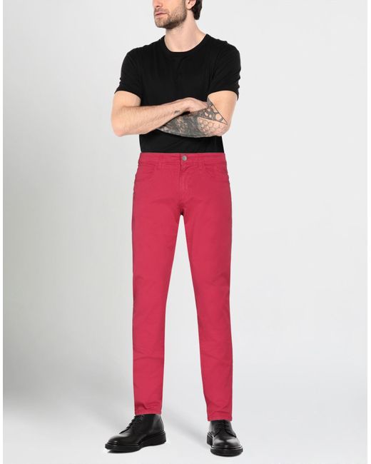 Jeckerson Red Pants for men