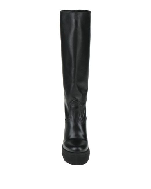 Paloma Barceló Black Boot Leather
