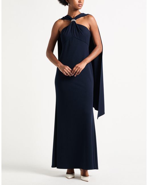 Joseph Ribkoff Blue Signature Midnight Maxi Dress Polyester, Elastane