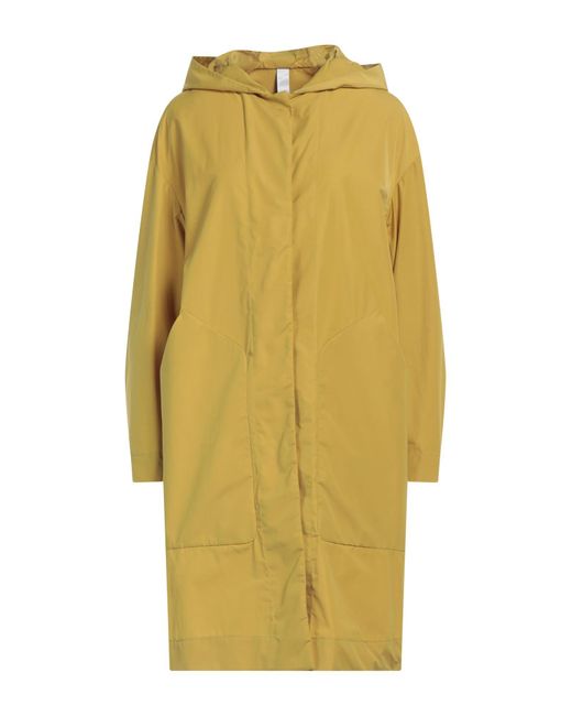 Hevò Yellow Overcoat & Trench Coat