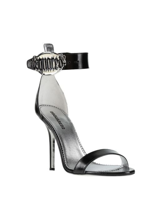 DSquared² Black Sandals Calfskin