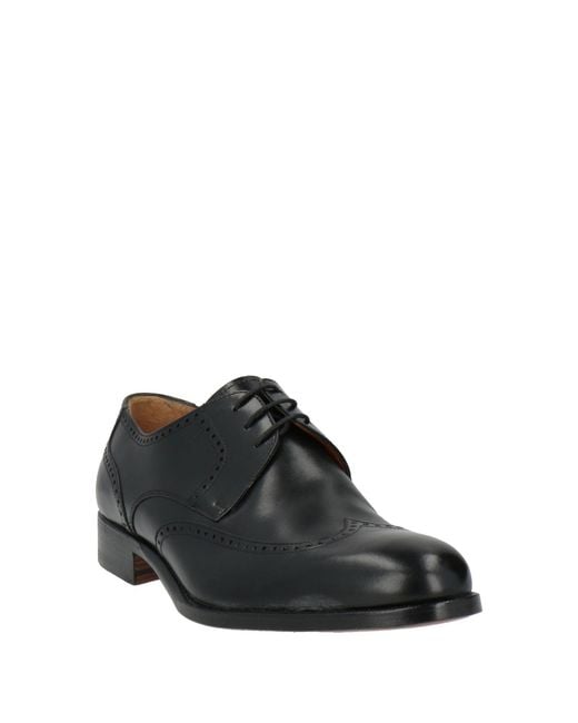 Moreschi Black Lace-Up Shoes for men