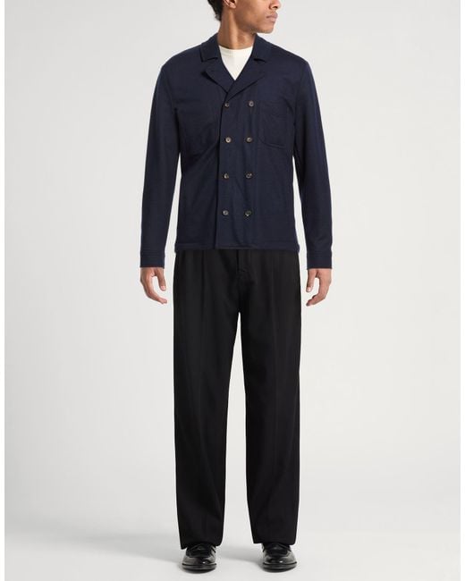 Eleventy Blue Jacket Wool, Viscose for men