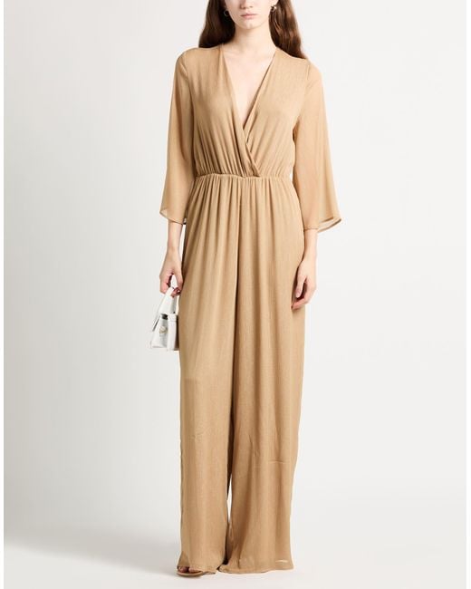 Twinset Natural Sand Jumpsuit Polyester