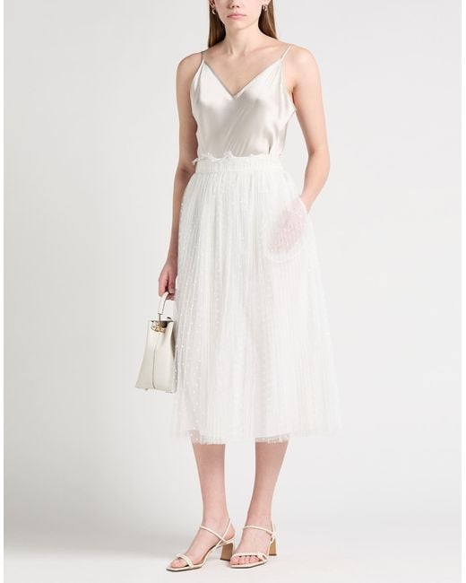 RED Valentino White Midi-Rock