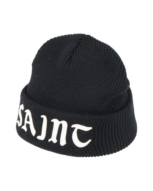 Saint Michael Black Hat Wool for men
