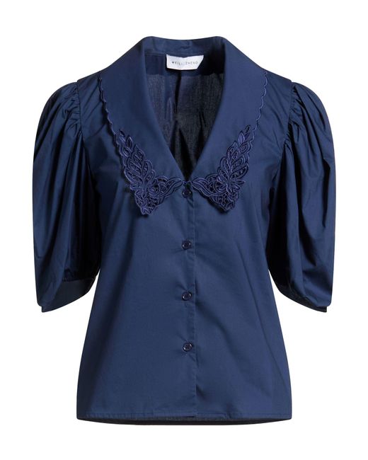 WEILI ZHENG Blue Shirts