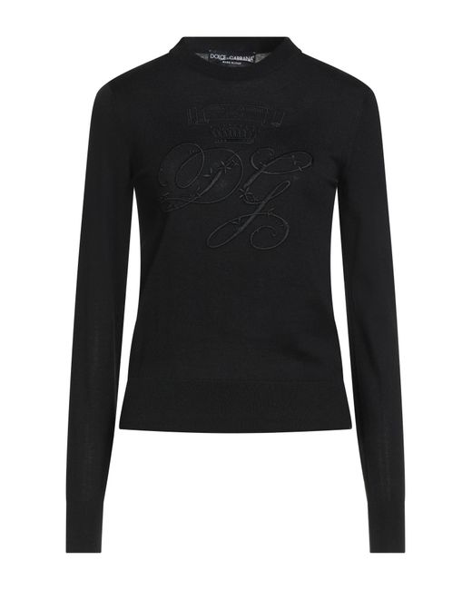 Dolce & Gabbana Black Sweater Virgin Wool, Viscose