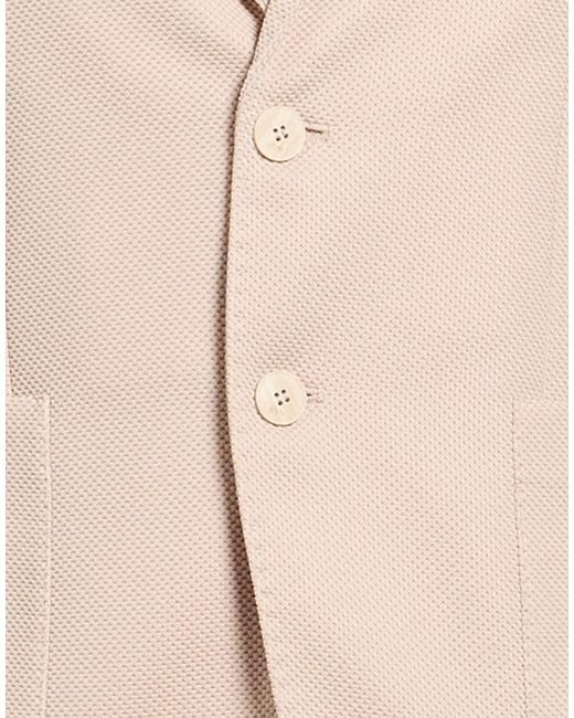 Havana & Co. Natural Blazer Polyester, Elastane for men