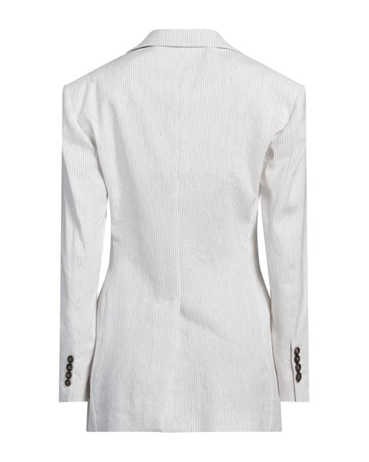 Brunello Cucinelli White Blazer