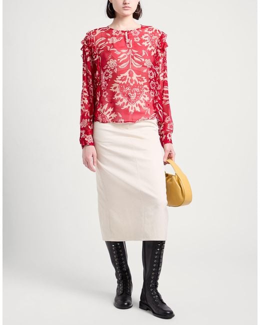 Liu Jo Red Top Viscose, Silk