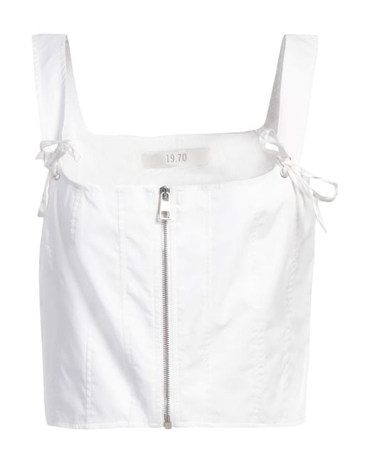 19.70 Nineteen Seventy White Top Cotton