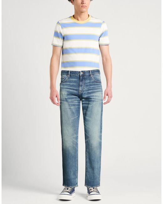 ARMANI EXCHANGE Blue Jeans Cotton, Elastane for men