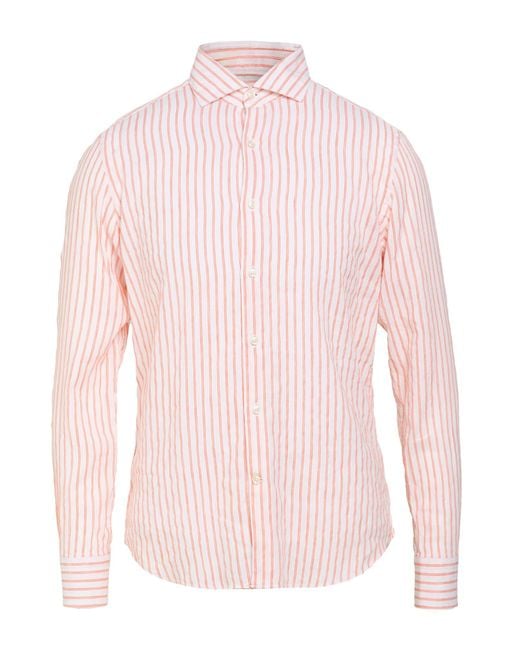 Savile Row Pink Shirt Cotton, Linen for men