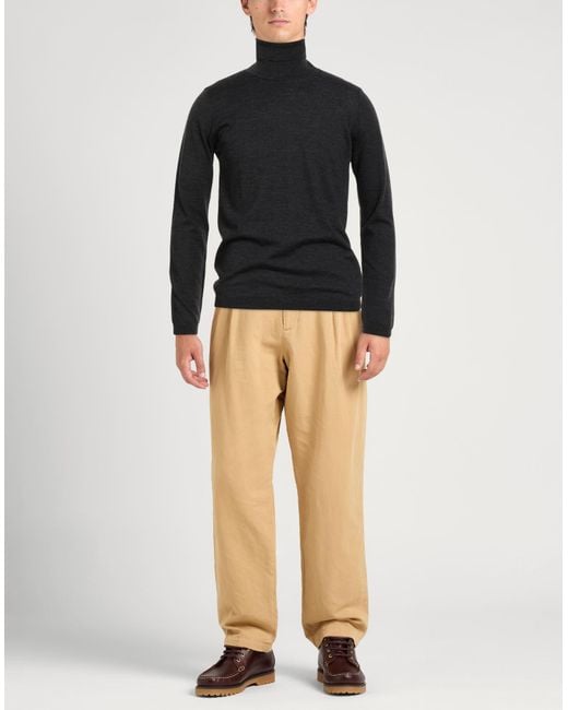 Daniele Alessandrini Black Turtleneck Wool for men