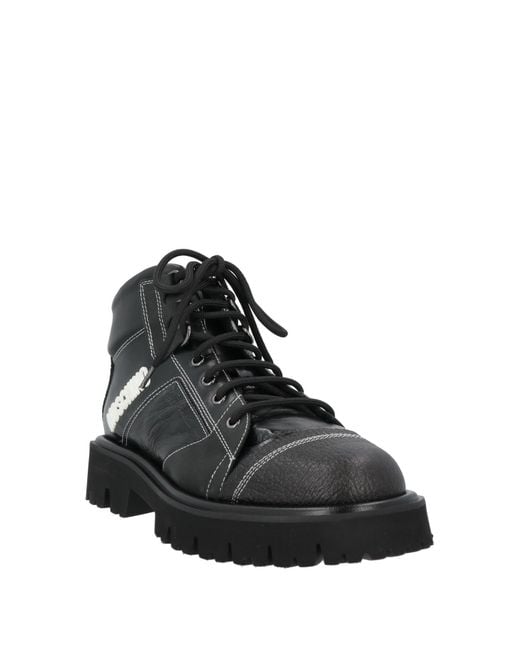 Moschino Black Ankle Boots for men