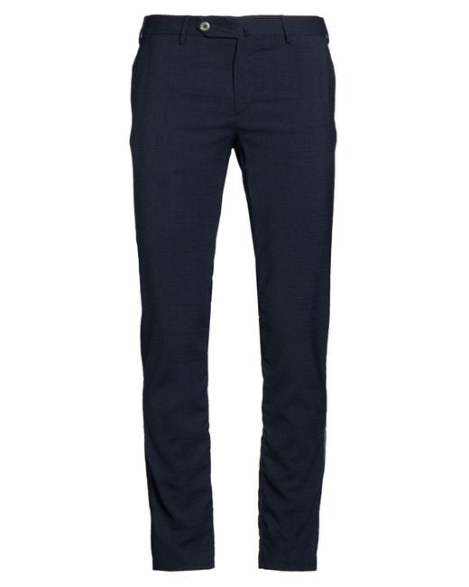 PT Torino Blue Midnight Pants Polyester, Wool, Elastane for men
