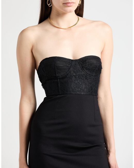 Suoli Black Mini Dress Viscose, Polyamide, Elastane