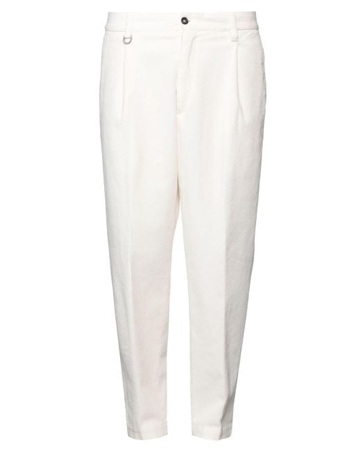 Paolo Pecora White Pants for men