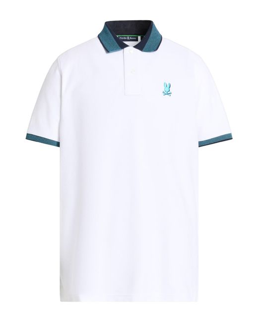 Psycho Bunny White Polo Shirts for men