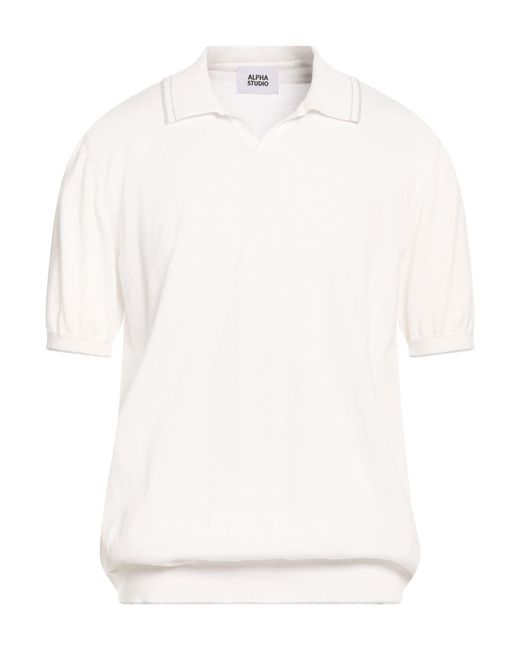Alpha Studio Pullover in White für Herren