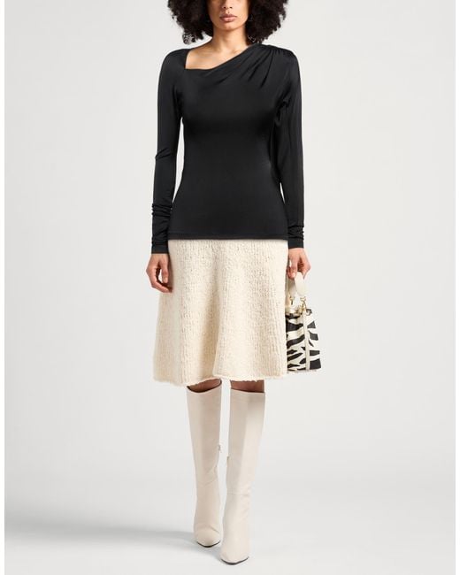Victoria Beckham Black Top Polyester, Virgin Wool, Elastane