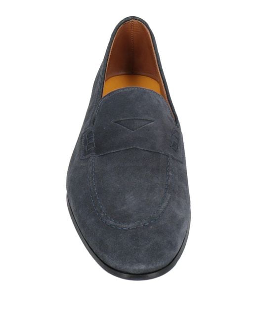 Doucal's Blue Panarea Loafers Leather for men