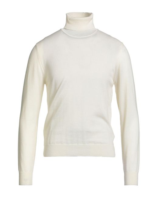 Luigi Borrelli Napoli Rollkragenpullover in White für Herren