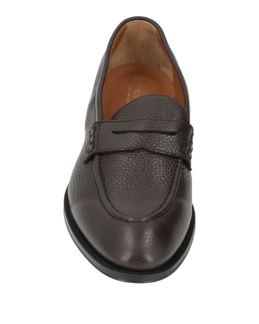 Doucal's Gray Loafers Leather for men