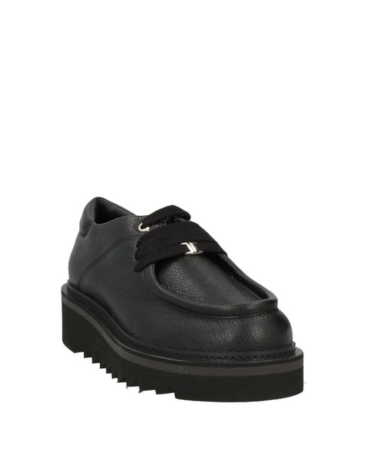 Ferragamo Black Lace-up Shoes