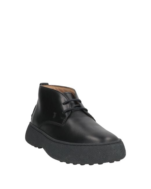 Tod's Gray Ankle Boots Leather for men