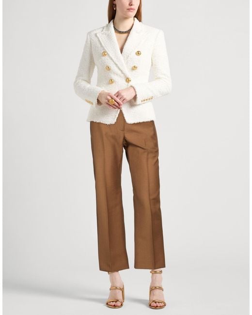 McQueen Brown Camel Pants Wool, Mohair Wool