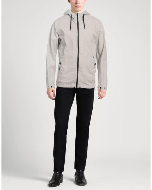 Herno Gray Jacket Linen for men
