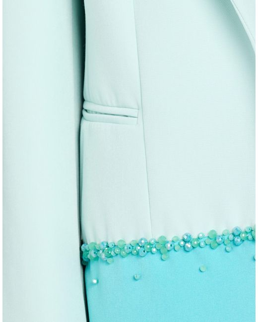 Camilla Blue Suit Polyester, Elastane