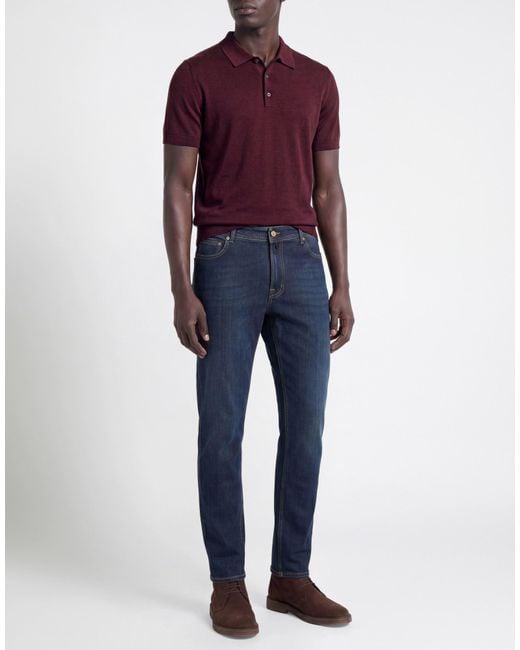 Briglia 1949 Blue Dnm Jeans Cotton, Elastane for men