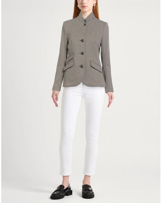 Rag & Bone Gray Military Jacket Cotton, Polyester, Elastane