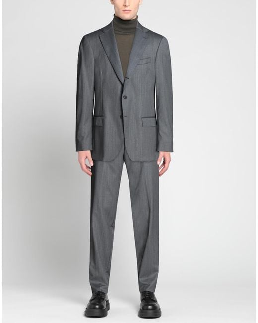 Mp Massimo Piombo Suit in Gray for Men | Lyst