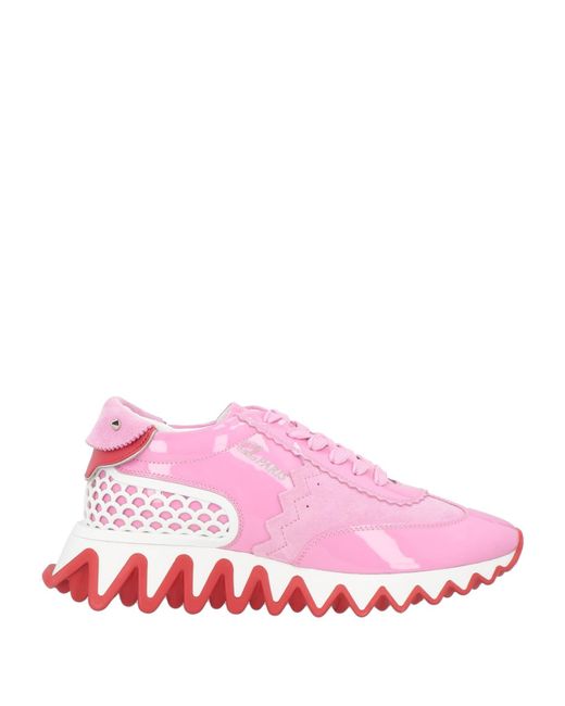 Pink 2025 louboutin trainers