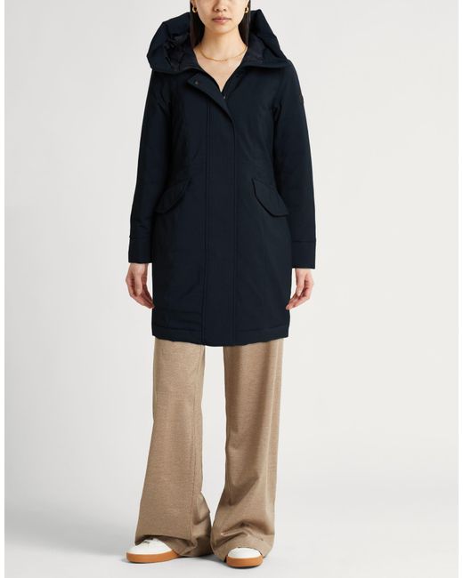 Peuterey Blue Midnight Coat Polyester, Elastane