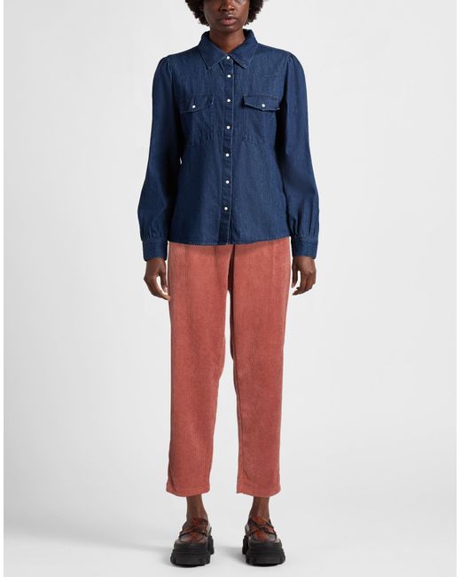 8pm Red Pants Polyester, Nylon, Elastane