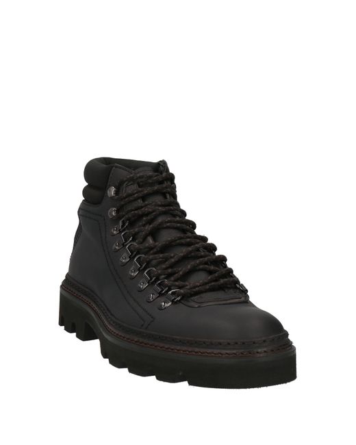 Fabi Black Ankle Boots Leather for men