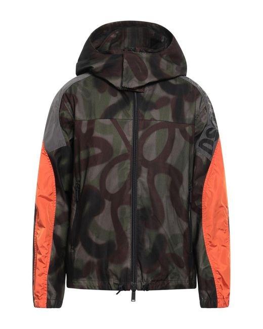 DSquared² Black Military Jacket Cotton, Elastane, Polyester, Polyamide for men