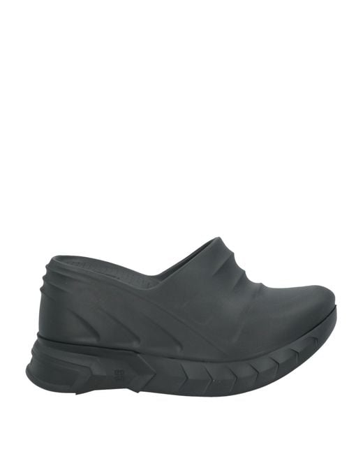 Givenchy Gray Mules & Clogs Rubber