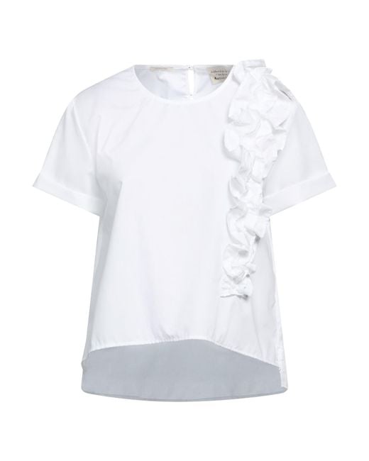 ALESSIA SANTI White Top Cotton