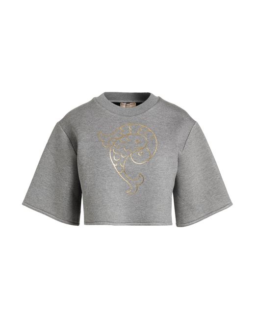 Emilio Pucci Gray Sweatshirt Viscose, Polyurethane, Elastane