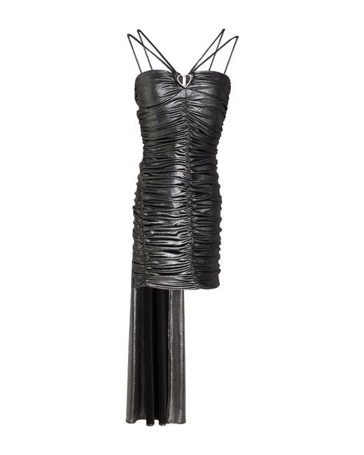 Aniye By Gray Charcoal Mini Dress Polyester, Elastane
