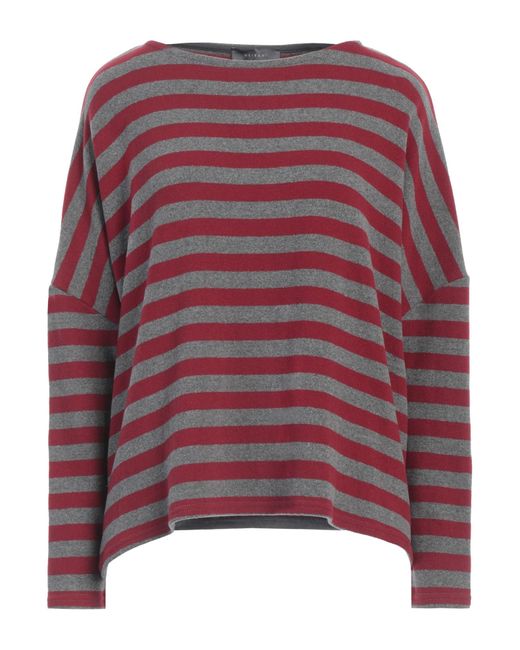 NEIRAMI Red Brick Sweater Acrylic, Cotton, Elastane