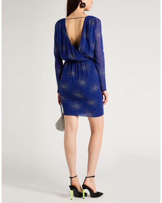 MSGM Blue Mini Dress Polyester
