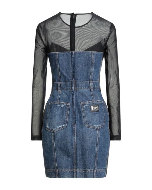 Dolce & Gabbana Blue Short Dresses