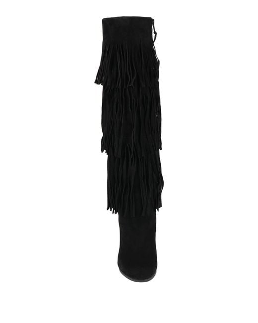Stuart Weitzman Black Boot Leather